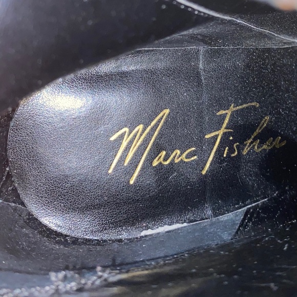 Marc Fisher Leather Booties- Gold Detail & Buckles - Picture 16 of 16